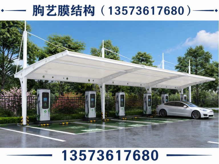 潍坊滨海经济技术开发区膜结构加油站展示图